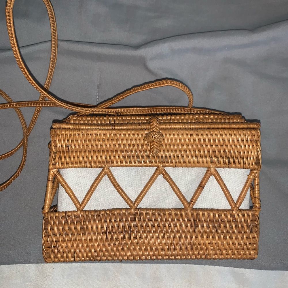 Wicker Crossbody Bag
